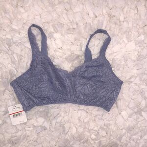 Free people blue opal lace bralette